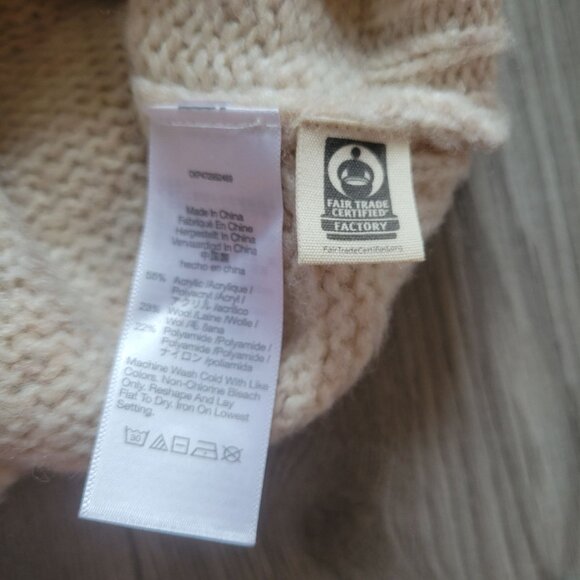 Vintage Cream Mohair & Wool Blend Sweater L - Picture 5 of 5